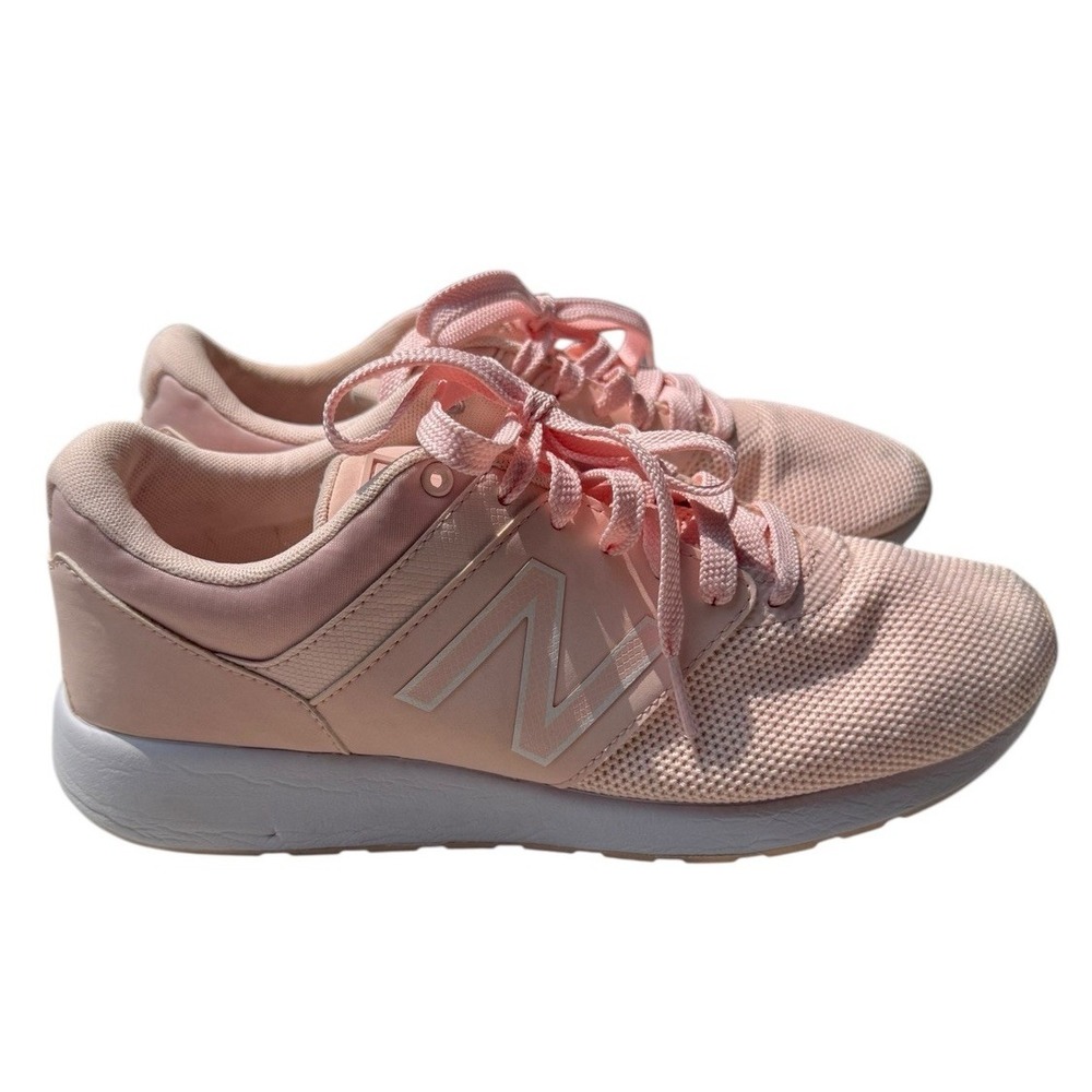 New Balance Women's 24v1 Lifestyle Shoe Sneaker 9B Pink/White WRL24TG - Picture 1 of 6